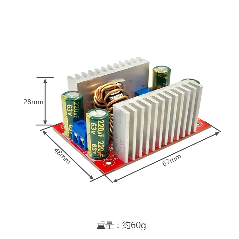 5 pièces 400W DC-DC15A Module de convertisseur de suralimentation réglable transformateur de charge de voiture à courant Constant pilote LED 15A Boost 400W Boost