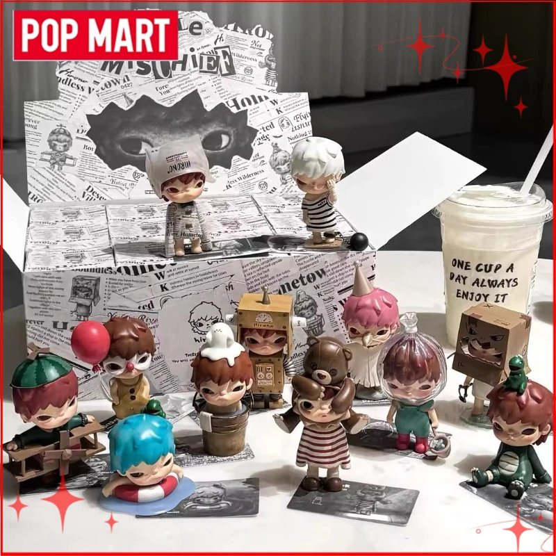 

POP MART Hirono Little Mischief Series слепая коробка Mystery Box Guess Bag игрушки куклы милые аниме фигурки настольные украшения коллекция