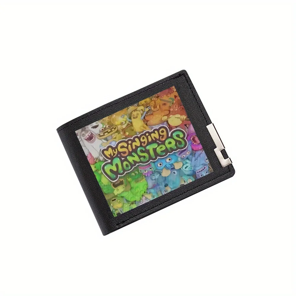 Singing Monsters cartoon game design colorful creatures Men's Wallet Printing Design Simple Modern Stylish Business Father's Boy