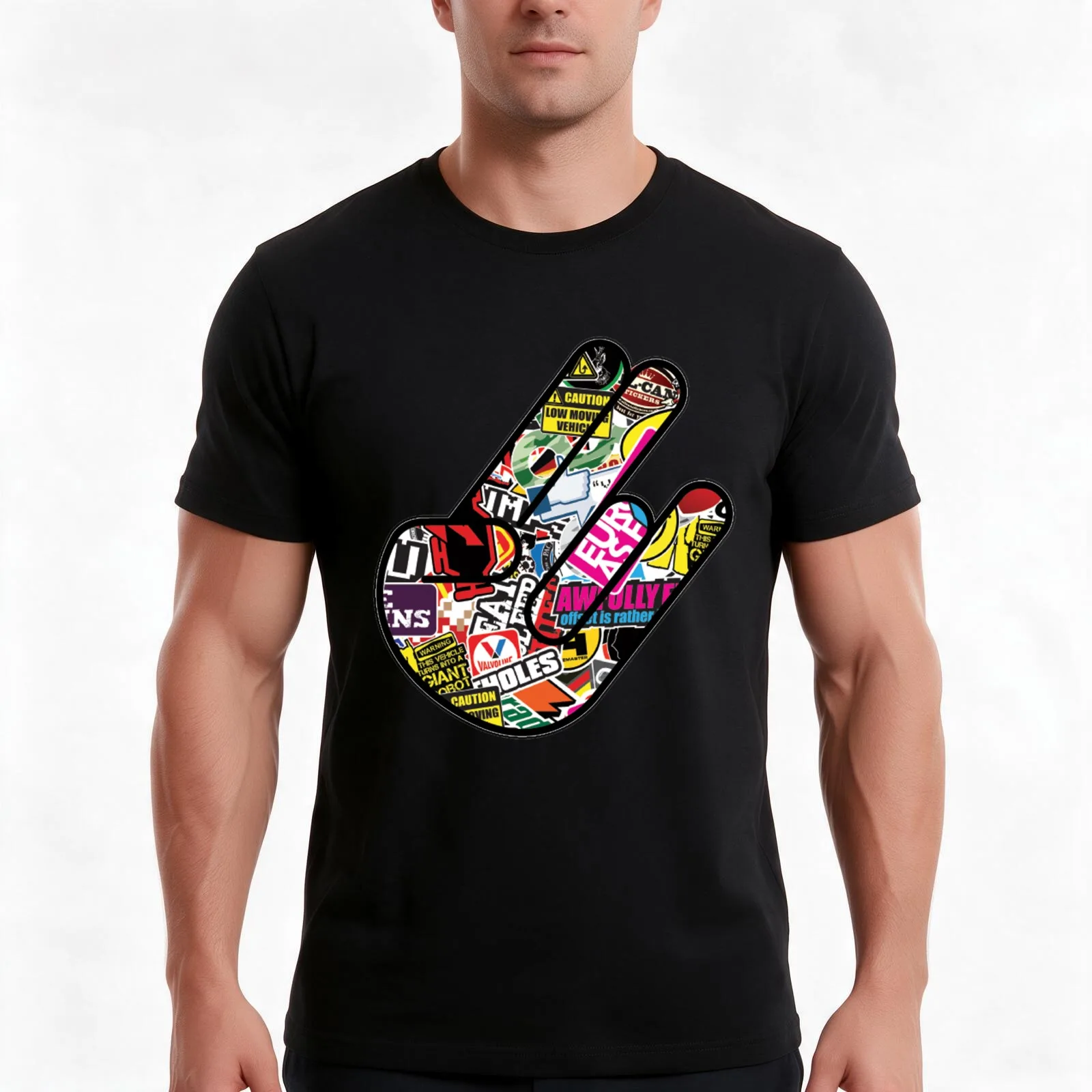 JDM shocker T-Shirt Summer Casual Cotton Tee Oversized Streetwear Tops Vintage Graphic Print Loose Fit Short Sleeve