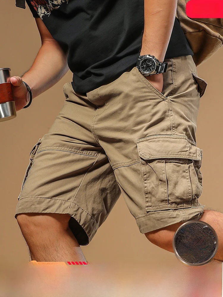 

Мужские хлопковые брюки American Sle в стиле ретро, летние, для активного отдыха, прямого кроя, с эффектом высокого качества, прохладные на ощупь