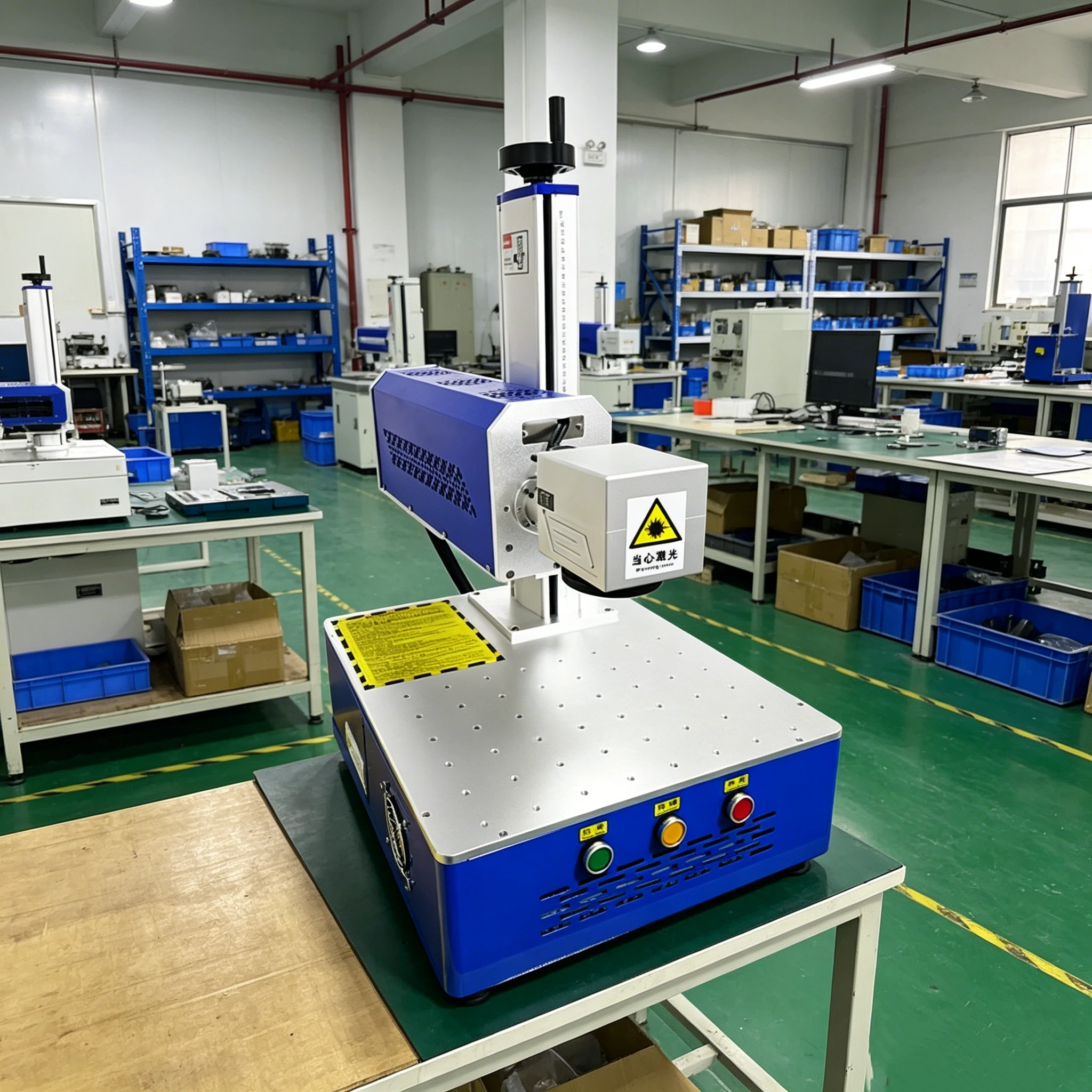 High Speed Flying CO2 RF Laser Marking Machine 20W 50W, Portable CO2 Laser Equipment For Wooden Gift Logo Printing