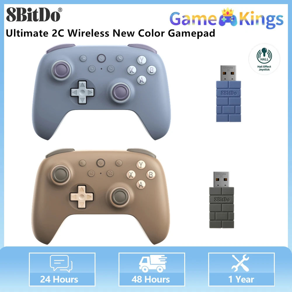 8BitDo New Color Gamepad  Ultimate 2C Wireless Gaming Controller Joystick for PC Windows 10/11 Steam Deck Raspberry Pi Android