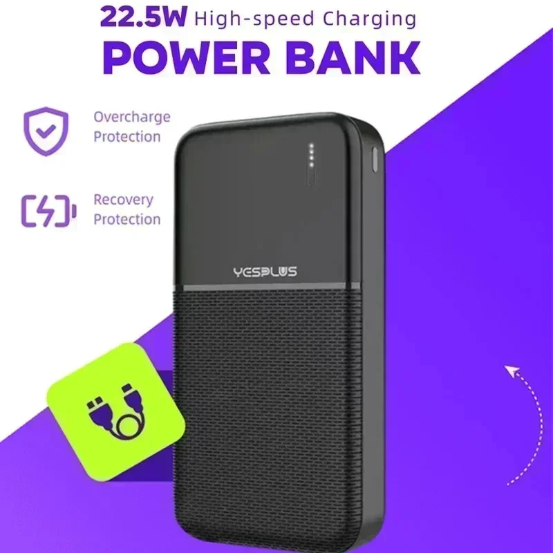 Generation 23W 20000mAh Portable Power Bank - Large Capacity Spare Battery for Huawei Samsung Xiaomi PD20W Pilha Recarregável