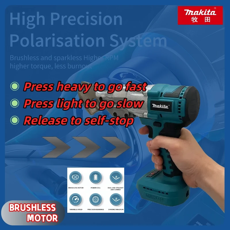 wholesale Máquina de tijeras de hierro inalámbrica eléctrica Makita Herramientas de corte de metal profesionales Cortador de cizalla de hoja recargable 18 V