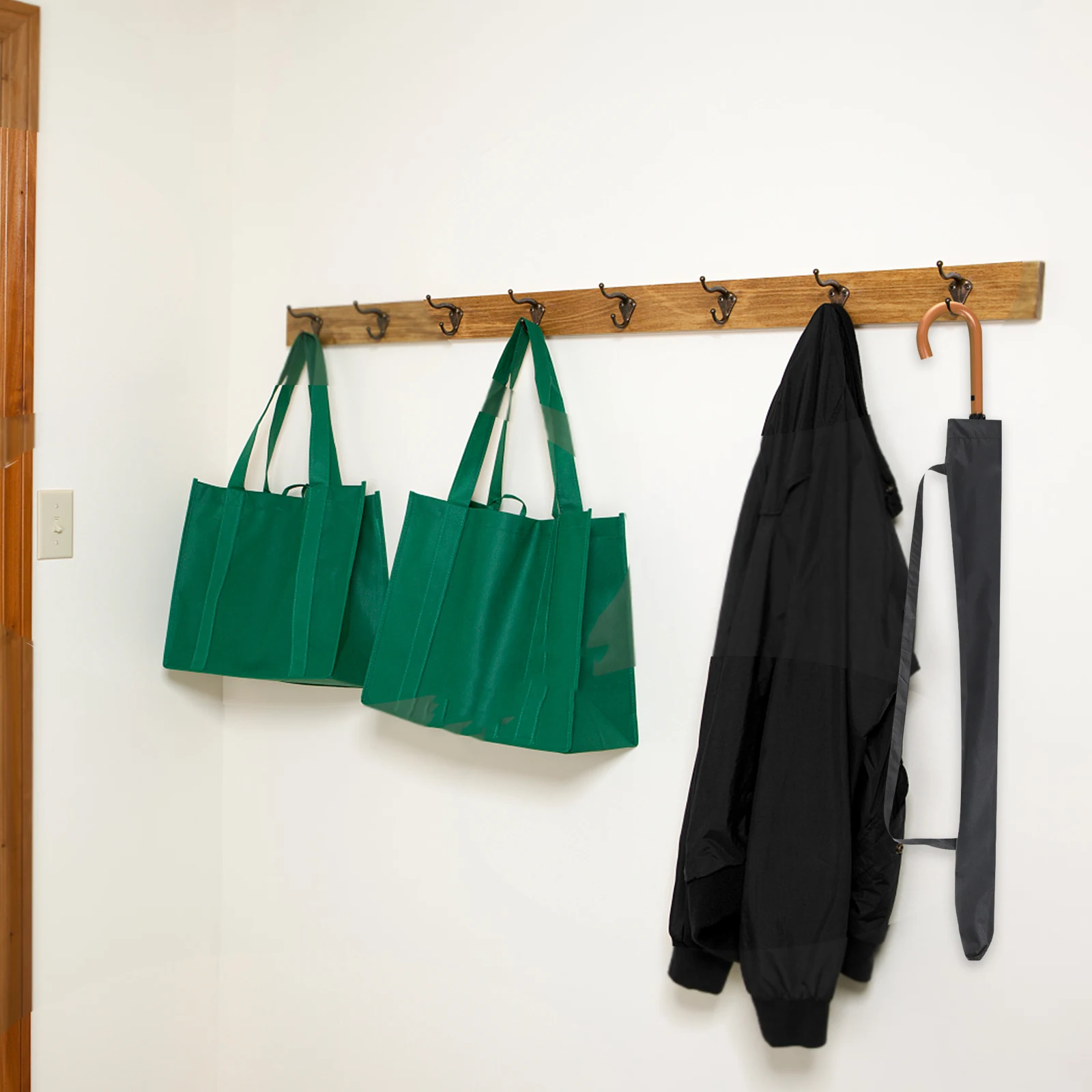 

2pcs Long Umbrella Sleeve Pouch Portable Waterproof Cover Foldable Storage Bag For Rain Droplets Hanging Umbrella Carrier