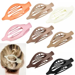 6PCS/SET Women's Dumb Bright No. Duck Beak Clip Fashion elegant thick hair thin hair using women's gift non-slip hair claw