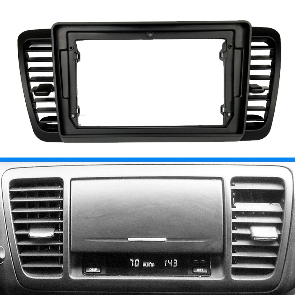 2Din Car Stereo Radio Fascia pannello doppio telaio per Subaru Outback Legacy 2004-2009