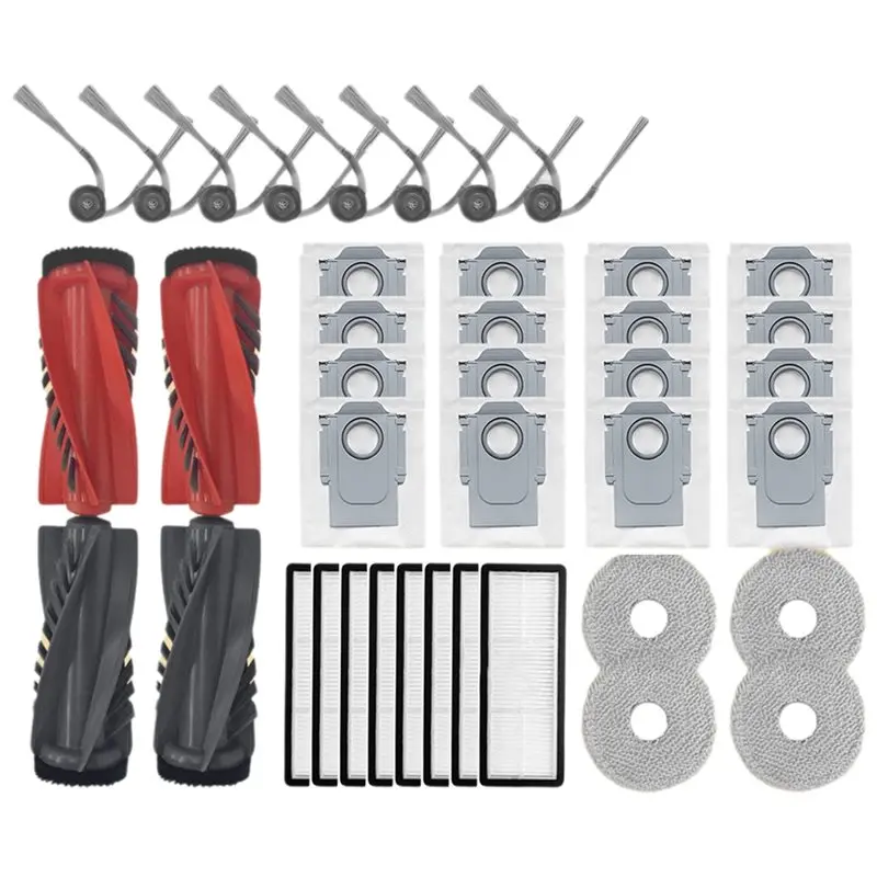 Obrázek 3: 【DURABLE 】vacuum čistič náhradních částí pro roborock qrevo C pro/qrevo curvc- mohan strana kartáč filtr hepa filtr látka mop blok prach brašna střídavého