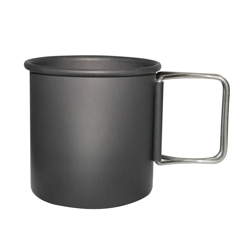 Outdoor Camping Water Cup 300ml Portable Folding Aluminum Cup Camping Picnic Hiking Mountaineering Cup