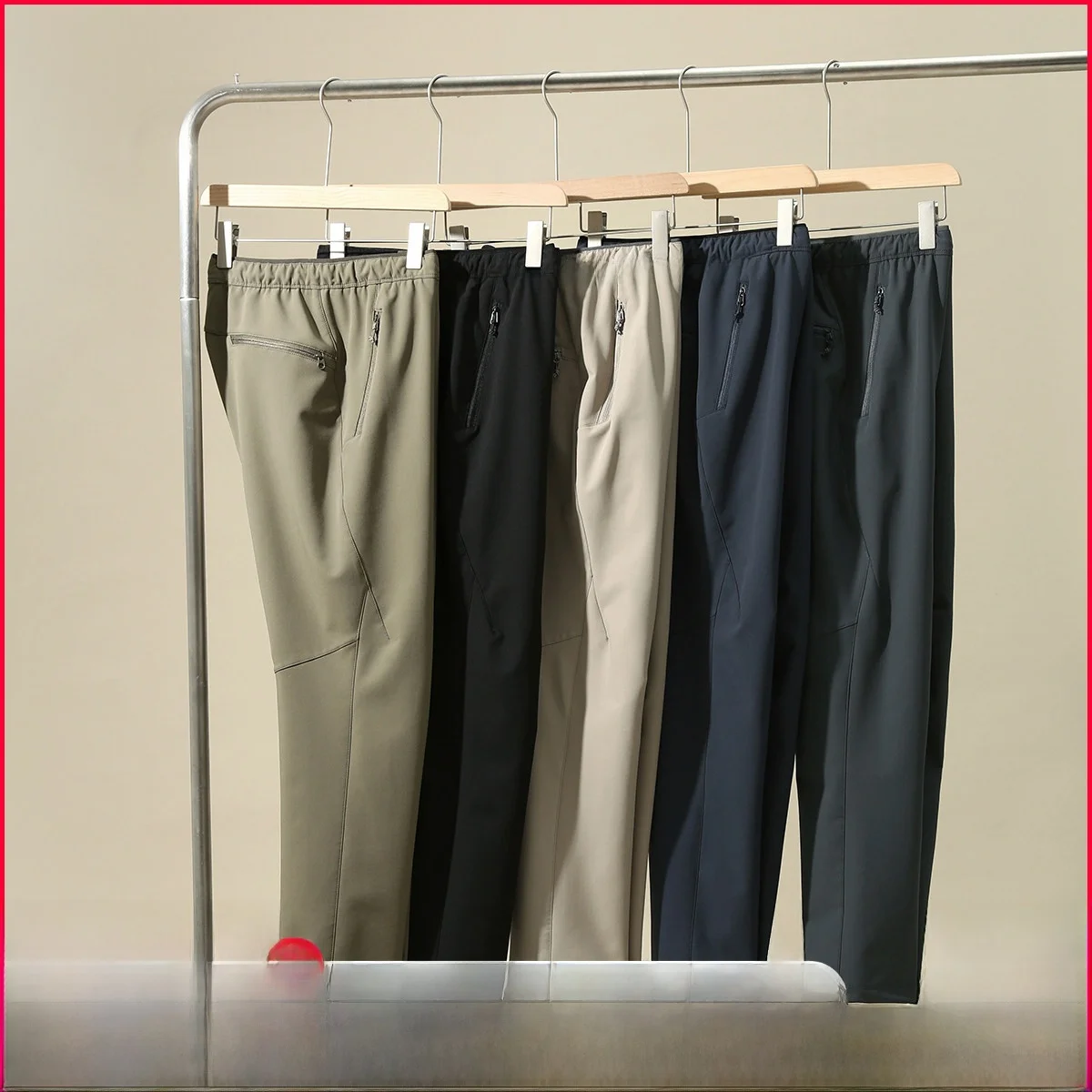 

Men's Outdoor Functional Waterproof Soft ell Casual Pants Self-Heating Warm Fce 3D Tailoring Long Straight Leg Trousers