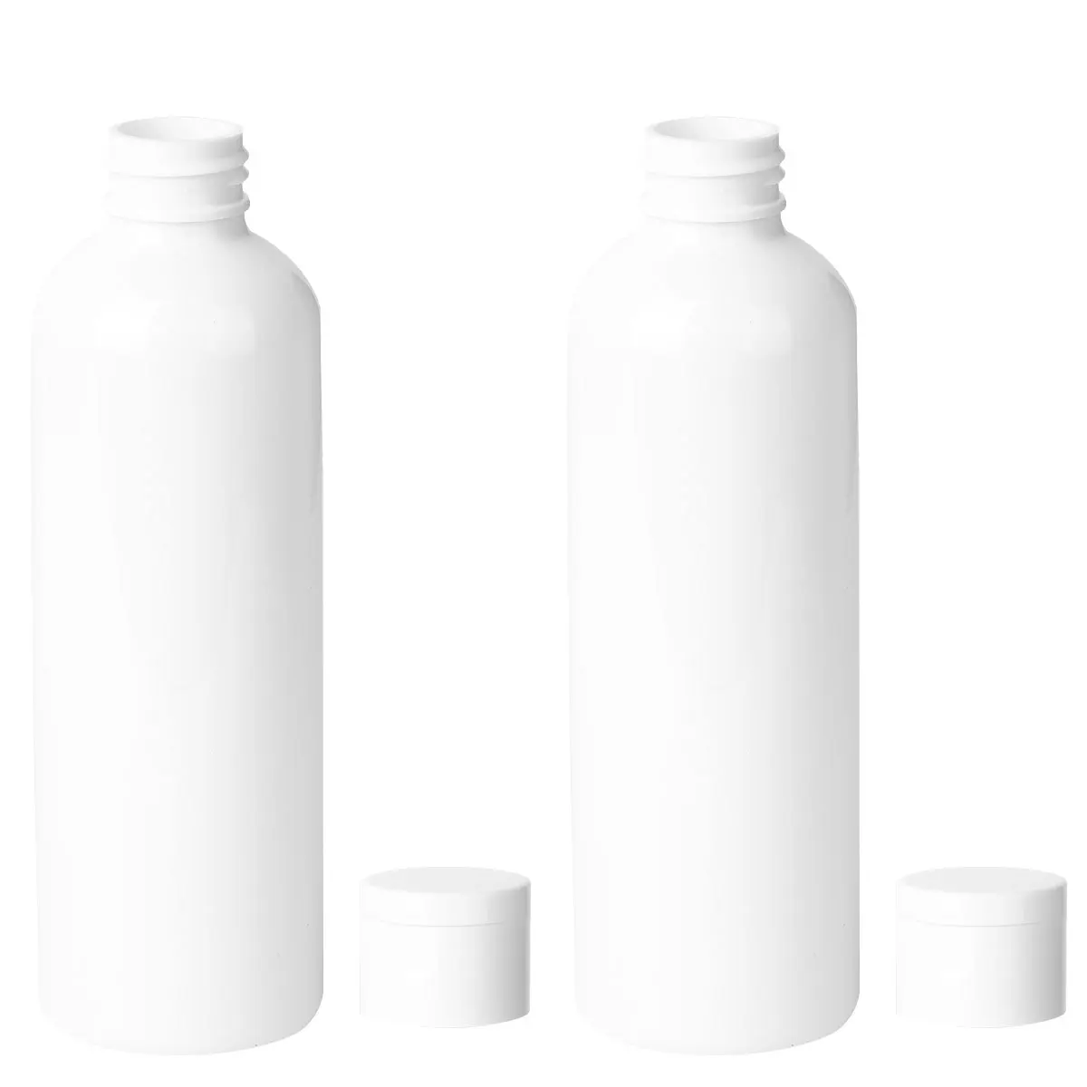 

5Pcs Travel Sub Bottle 200Ml Empty Plastic Cosmetics Storage Containers for Shampoo Lotion Lightweight Leak-Proof Simple Design