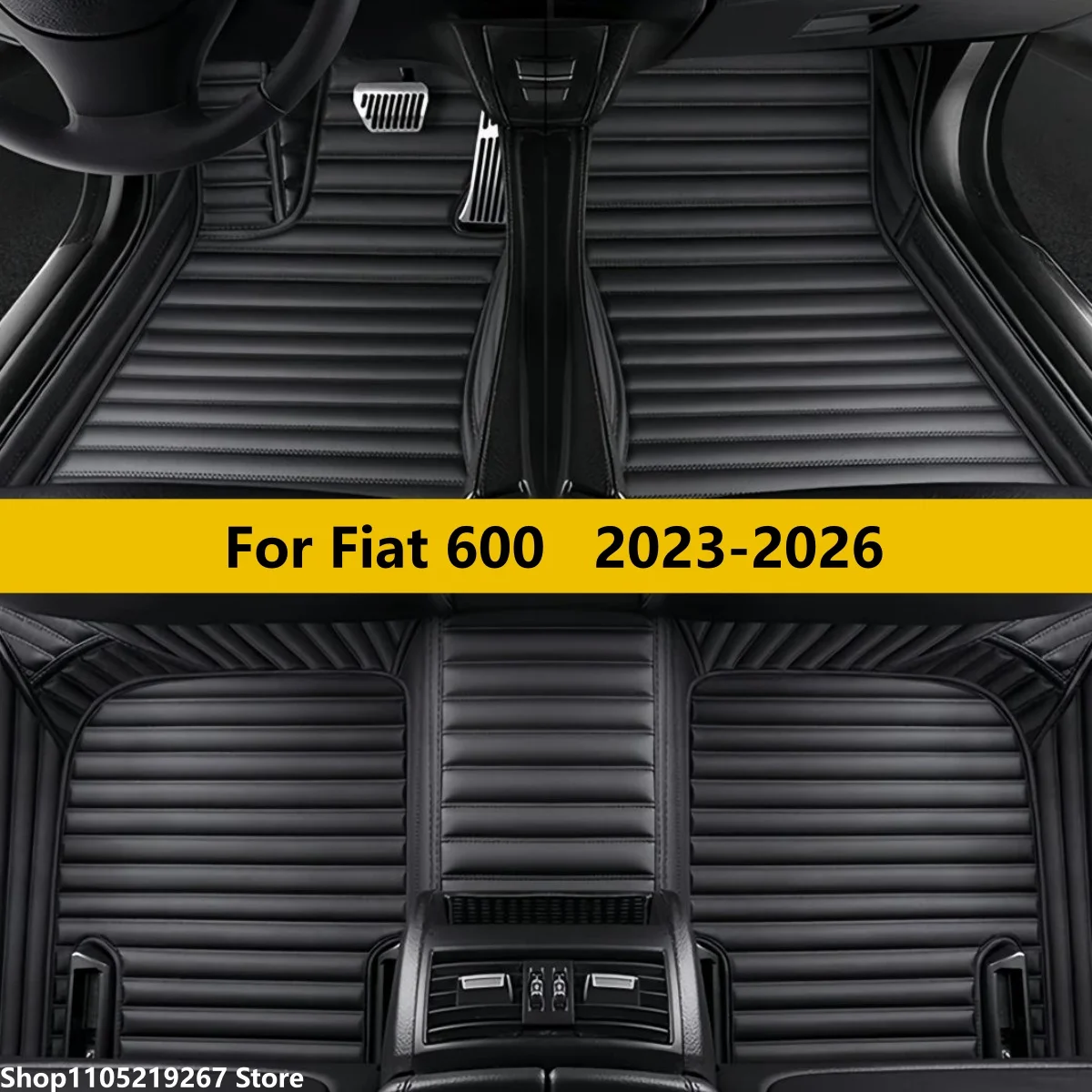 

Custom Car Floor Mats Fit For Fiat 600 2023 2024 2025 2026 Auto Accessories Leather Matts Foot Carpet Pads Full Set