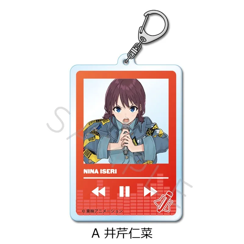 KeyChain men anime GIRLS BAND CRY key chain Women acrylic car Cosplay Japan key ring Pendant party phone charm kids friends Gift