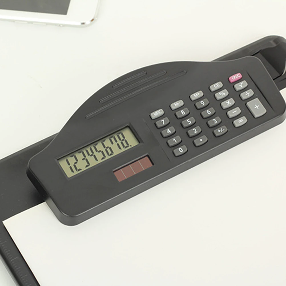 

A4 Calculator Clipboard Plastic Multifunctional Writing Board For School Office Business Travel Meeting Notepad Clip Board Paper