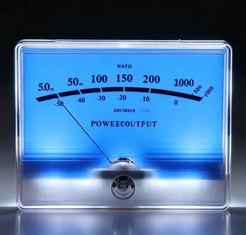 TN-90A High Precision VU Meter, 960uA Pointer DB Level Audio Panel Meter for Power Amplifier with Backlight