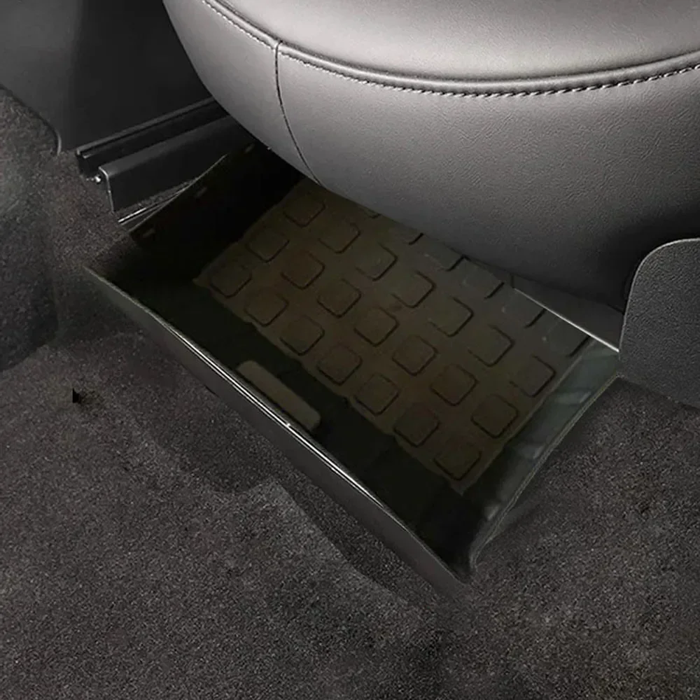 for Tesla Model Y Under Seat Storage Box High Capacity Organizer Case Drawer Holder Car Interior Accessories NEW USEFUL