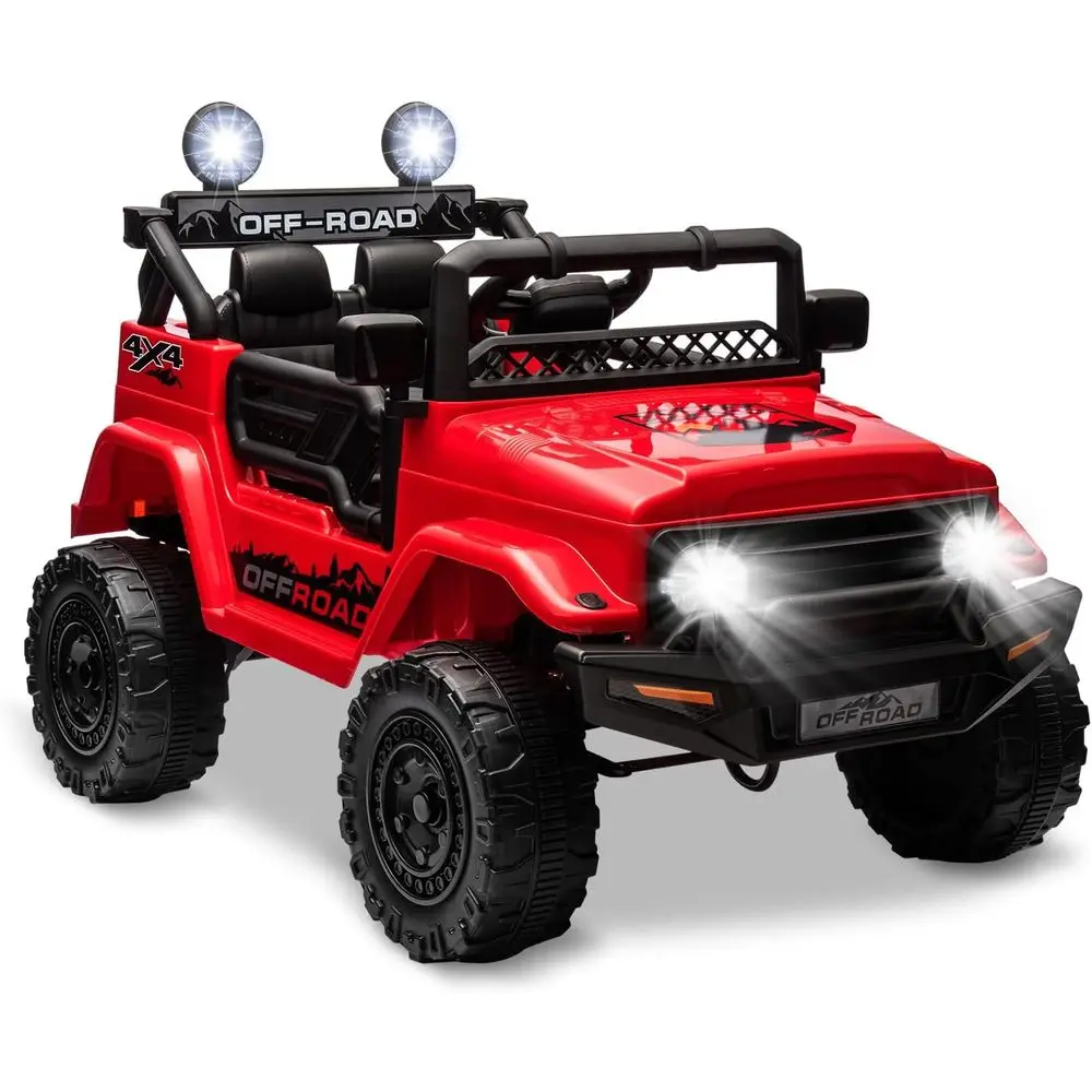 Samochód dla dzieci z pilotem dla rodziców, elektryczny samochód na baterie 12V, zabawki dla dziewczynek - 3 prędkości, zawieszenie sprężynowe, światła LED