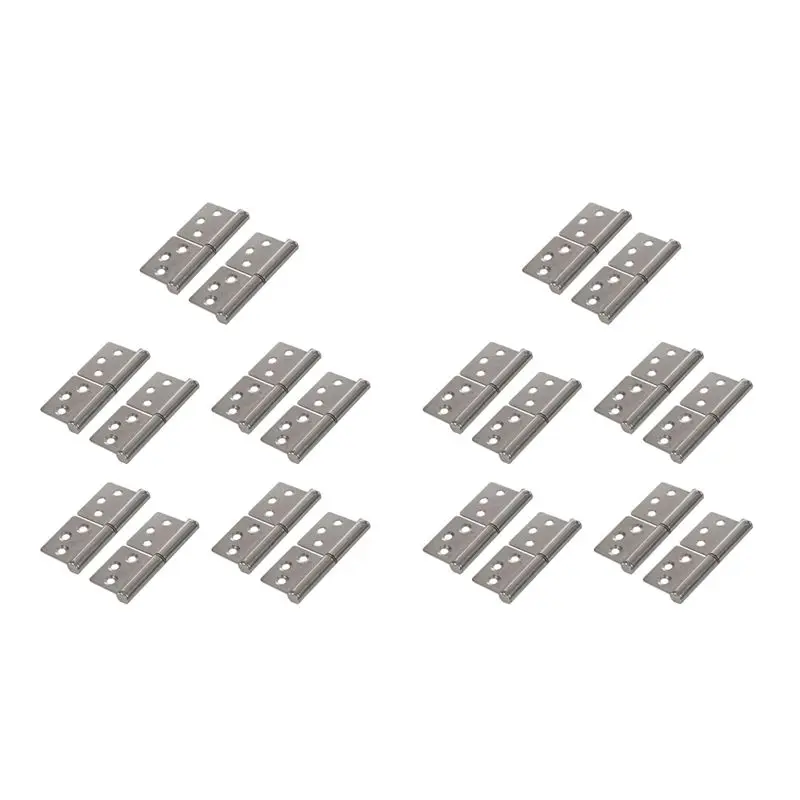 

ABJI-3 Inch Silver Tone Stainless Steel 360 Degree Rotating Window Door Flag Hinge 20 Pieces