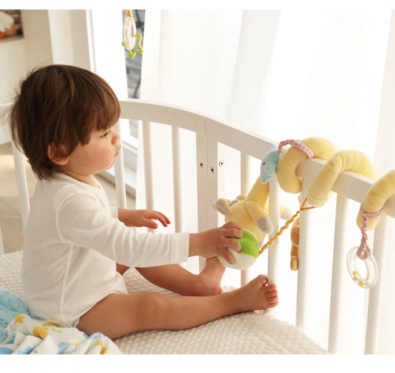 ألعاب معلقة لسرير الحيوانات الجديدة حول السرير، قلادة عربة الأطفال سرير التعليم المبكر للأطفال حول المكان #4