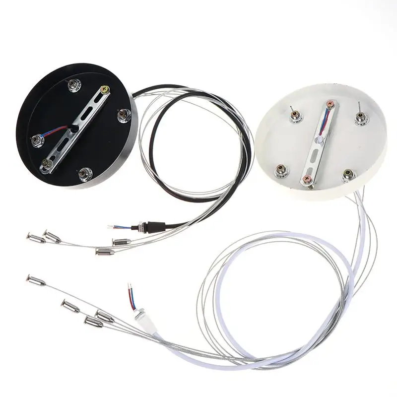 Scratch Resistant Ceiling Rose Steel Wire Lamp Base Load-bearing Ceiling Canopy Fittings for Light Fixture Repair