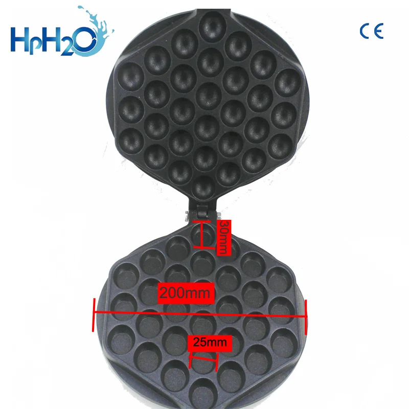 directly factory price egg waffle machine mould bubble waffle baking pan iron Eggettes mold Non-stick Plate