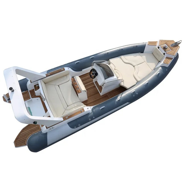 Light Grey Color 7.0 Meters/ Luxury Rib Boat/ Sport Fishing Rib Boat