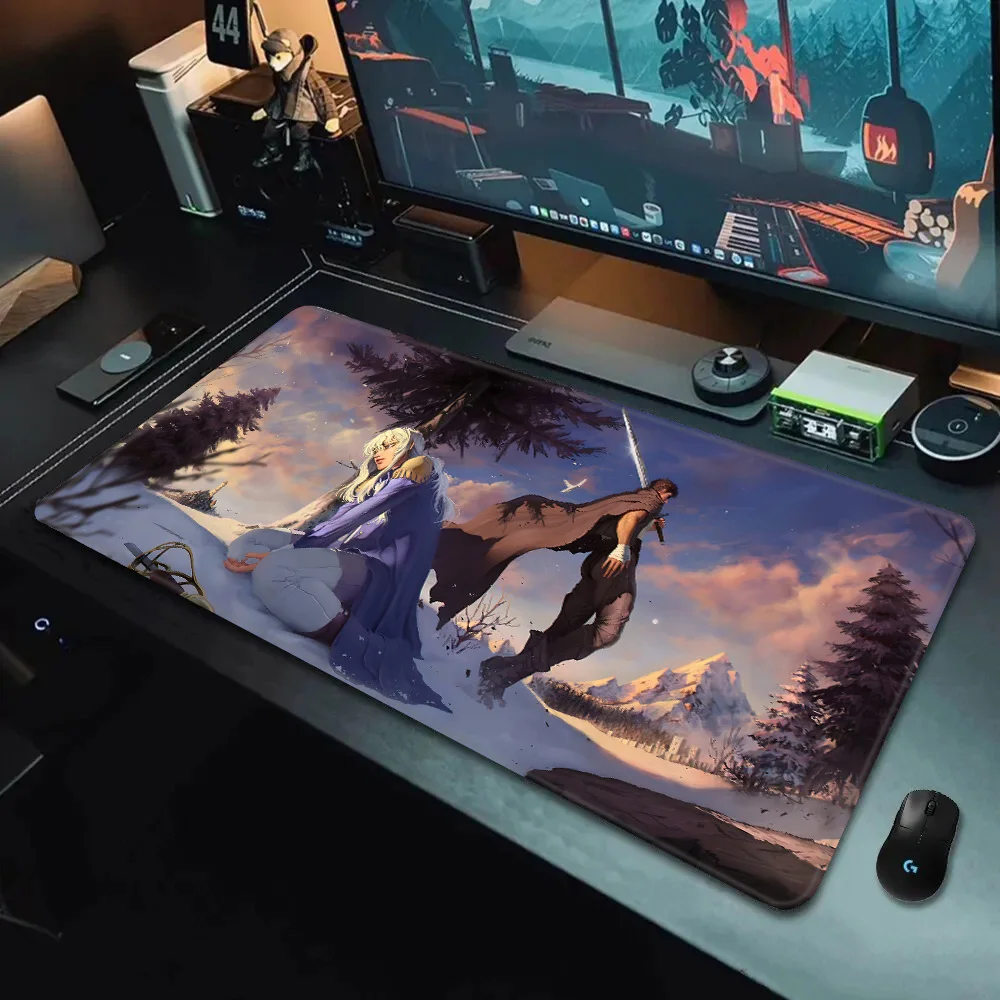 Berserk Mousepad HD Printing Computer Gamers Locking Edge Non-slip Mouse Pad XXL90x40cm Keyboard PC Desk Pad