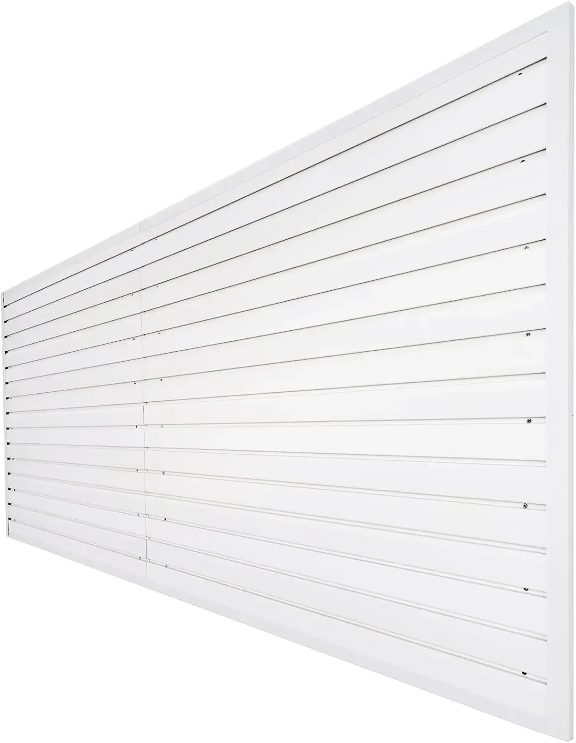 Garage Wall Storage System PVC Slat Wall Paneling Garage Organizers and Storage Utility Rack Heavy Duty, Garage Slatwall