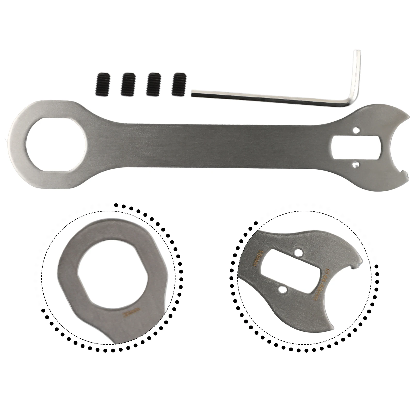 

Repair Tool Pedal-Repair Wrench Lock Ring Spanner Stainless-Steel Bicycle Wrench Bottom Bracket Installation Remover