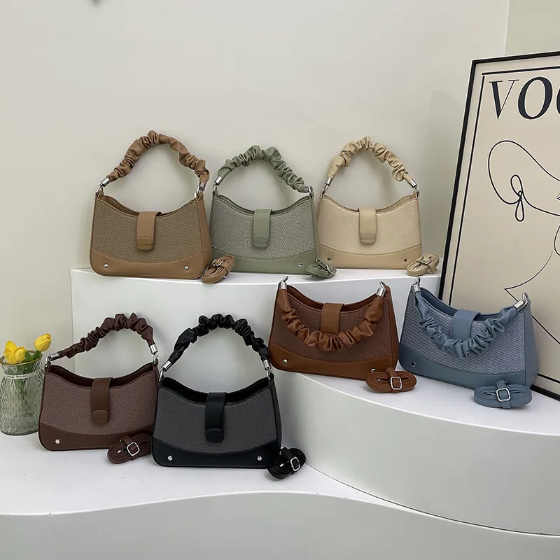 

2025 New Spring Underarm Bag - Minimalist Crescent Shoulder Purse, Stylish & Versatile Handheld Crossbody Bag for Women