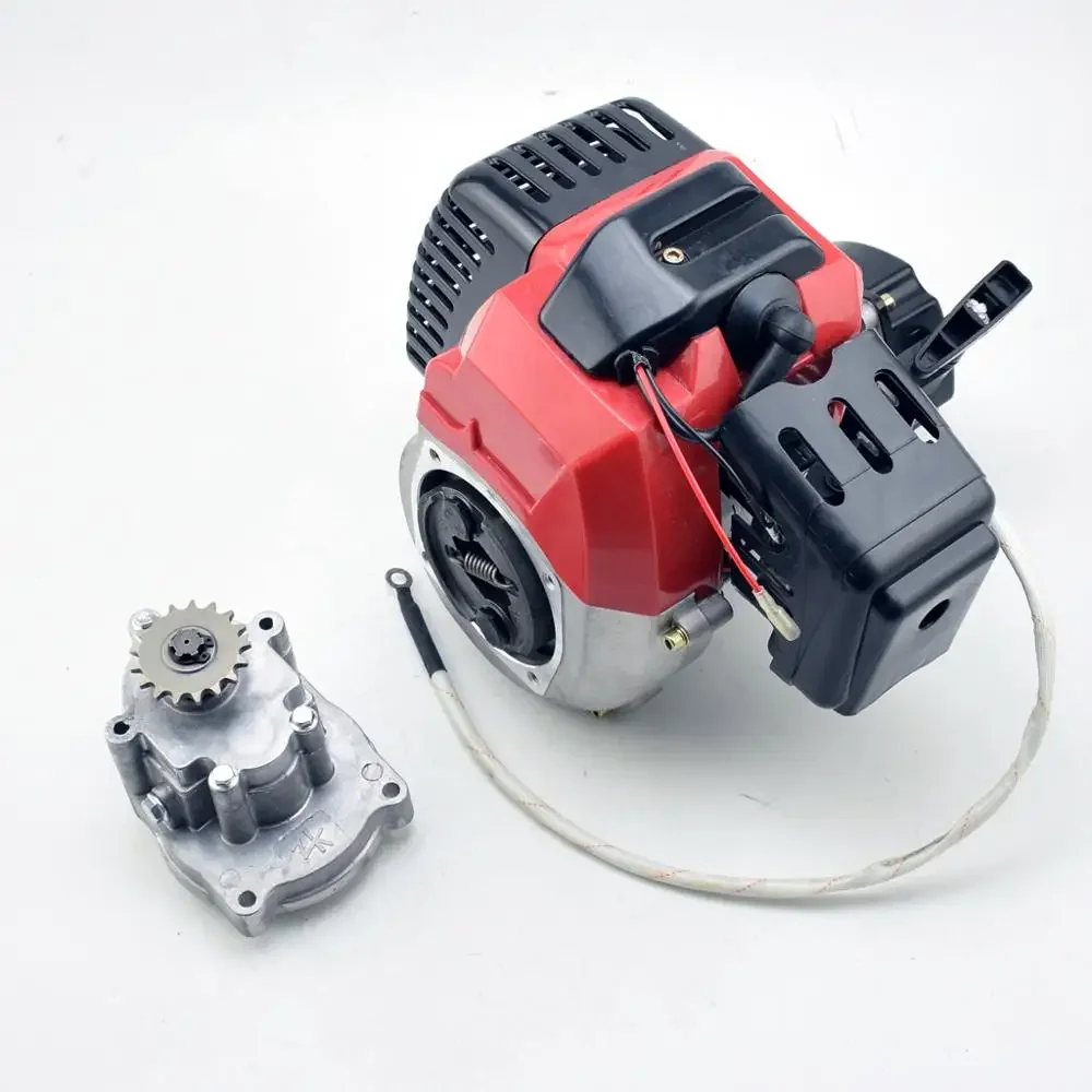 49cc 2-stroke Electric Starter Engine And Gear Box For Mini Pocket Scooter Chopper Dirt Bike Mini ATV pocket bike scooter