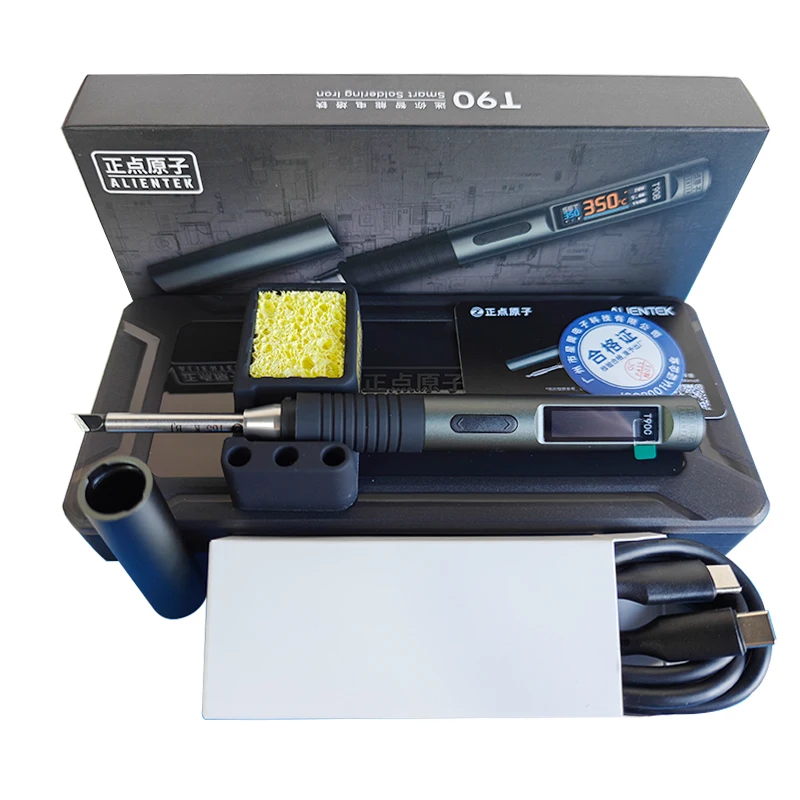 ALIENTEK T90C fer à souder électrique 130W affichage numérique réglable sommeil automatique PCB outil de réparation de fer à souder de précision