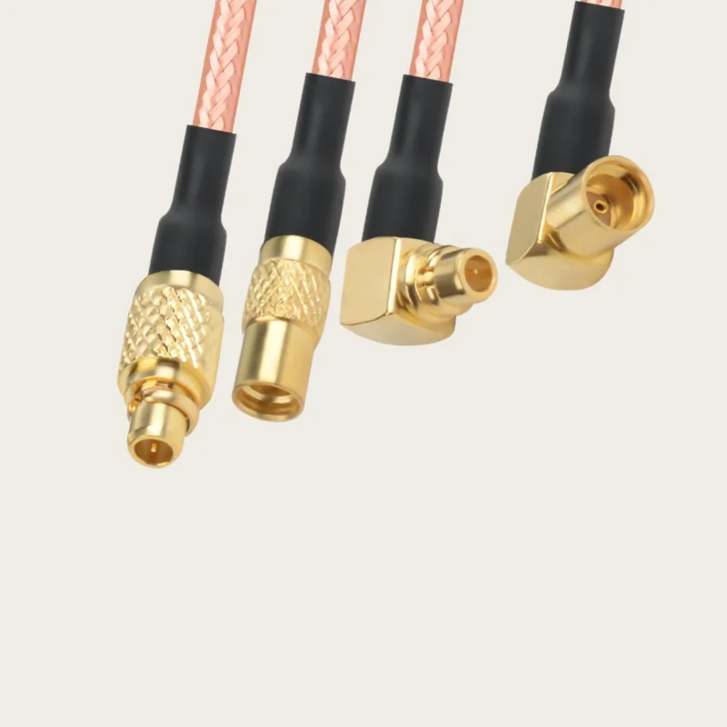 RG316 Cable MMCX Male to Female Jack Right Angle Connector Extension Cord Pigtail Coaxial Cables
