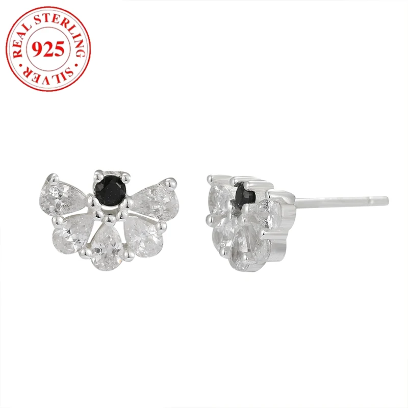 

925 Sterling Silver Butterfly Women's Earrings Hypoallergenic Suitable for Gift Giving