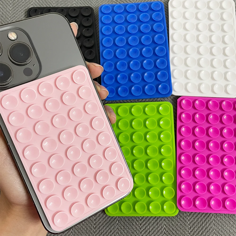 Ventosa in silicone a doppia faccia Ventosa di fissaggio per telefono cellulare Staffa montata su auto Custodia per telefono Ventosa antiscivolo universale