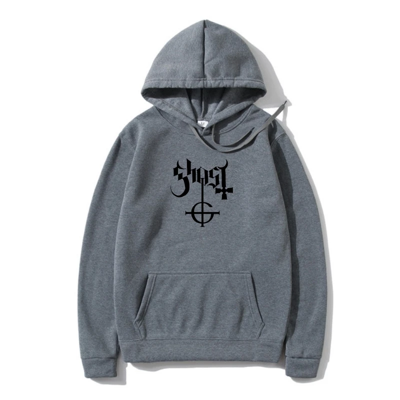 

Hoodi Casual Fleeceness Men Pullover Maggo Swedish Autumn Metal Band Ghos Logo SweatSweatshir Mens