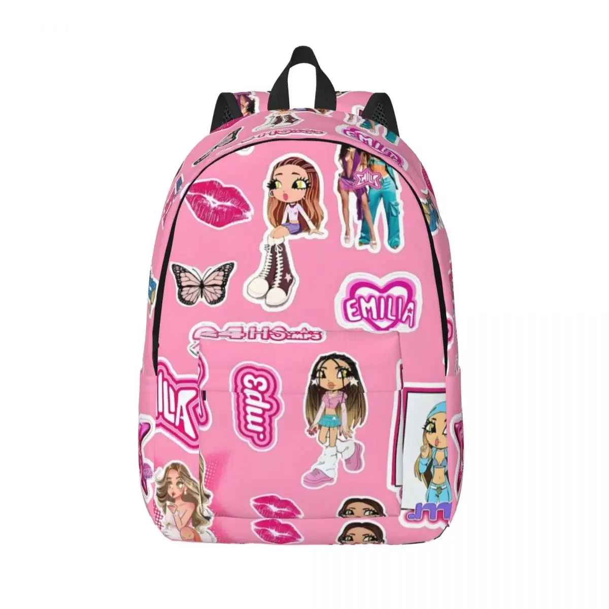 

Emilia Mernes Mp3 New Fashion High Capacity Waterproof College Backpack Trendy Laptop Travel Book Bag 15.7in 17.7in