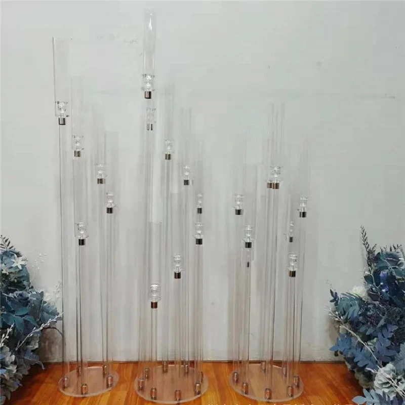 2/5/6/10 Stück Hochzeitsdekoration Tischdekoration Kerzenhalter Klare Kerzenständer aus Acryl für Hochzeiten DIY-Veranstaltungen Partys – Detail 2