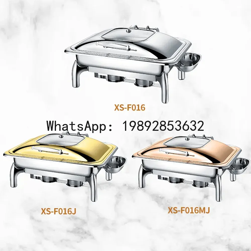 

PYJ Stainless Steel Buffet Furnace Commercial Hotel Heating and Insulation Automatic Golden Furnace --2pcs