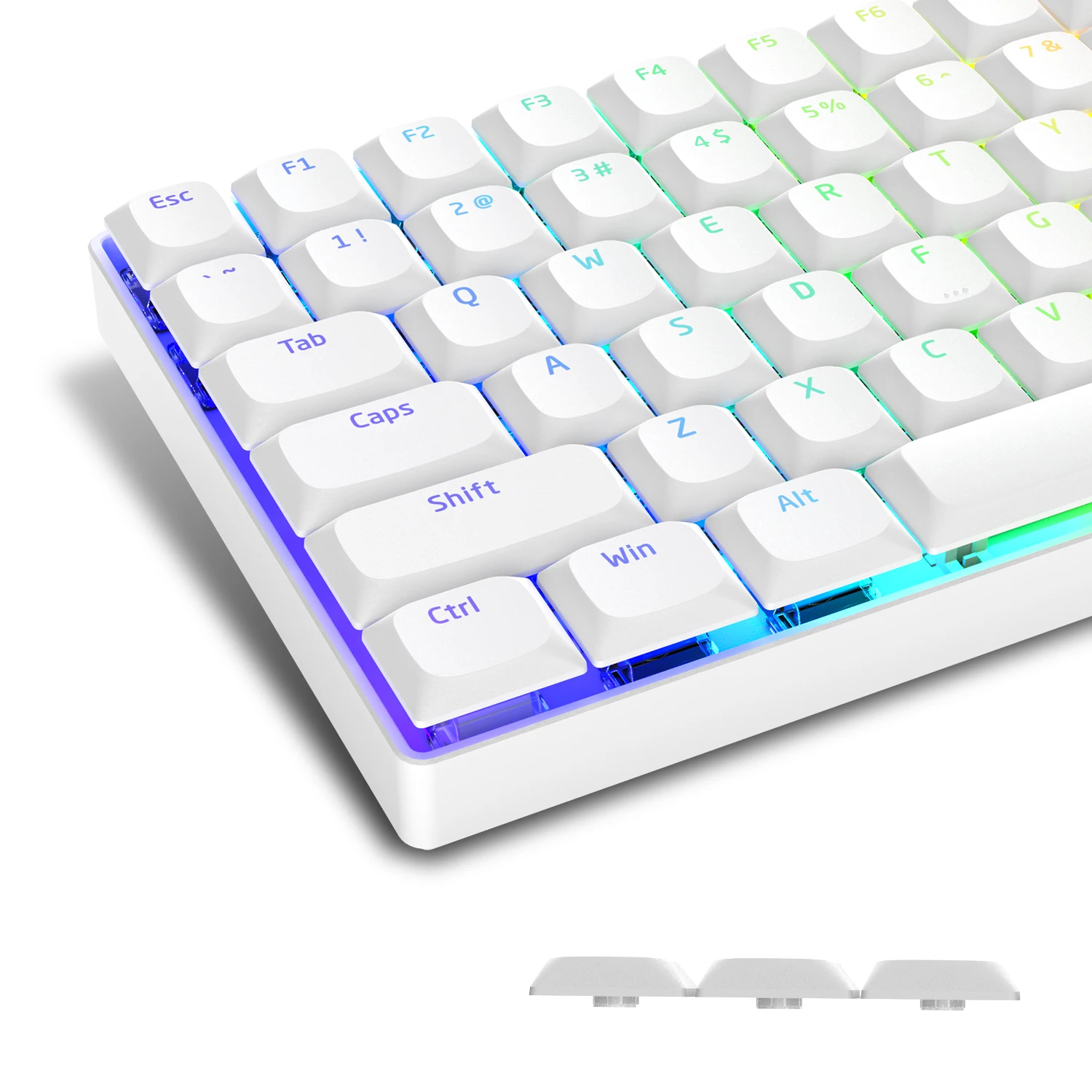 

Low Profile Keycap Black White PBT Backlit 118 Key Keycap for 60% 65% 75% 100% Cherry Gateron MX Switches Mechanical Keyboard