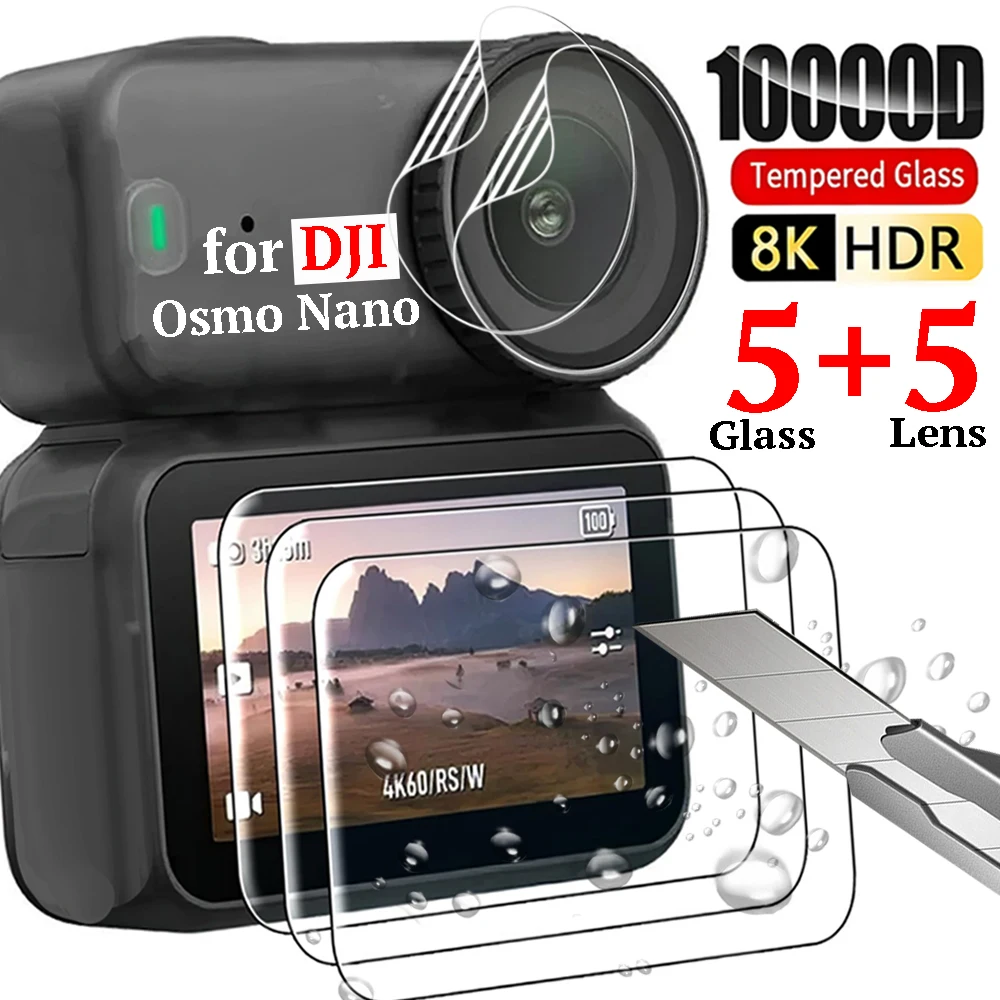 

Tempered Glass Screen Protectors for DJI Osmo Nano Soft Lens Film Anti Scratch Shatterproof Waterproof Films for DJI Osmo Nano