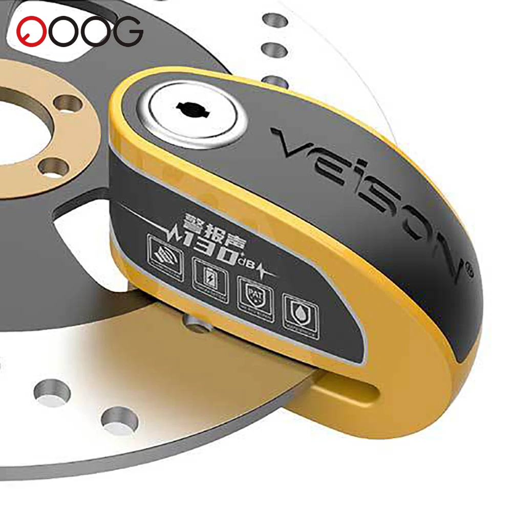 

Outdoor Motorcycle Disc Brake Lock Anti-theft Waterproof Motorbike Alarm Lock Rust Resistant Safety Bicycle Disc Brake Lock