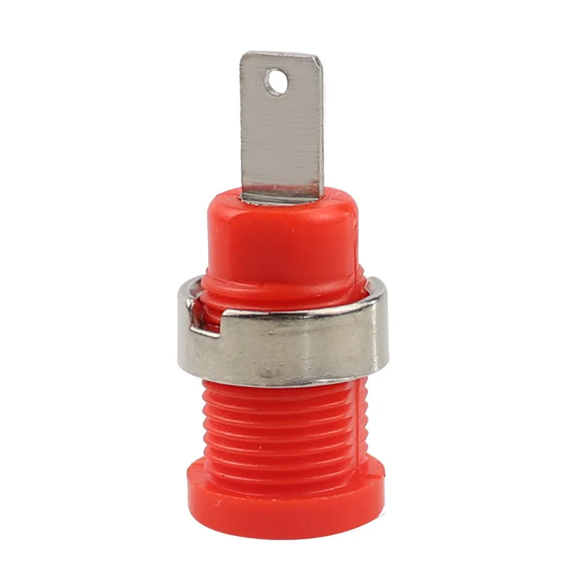 Pure Copper Insulated 4mm Solder Wire Banana Socket Plug Type Female Head Safety High-voltage Terminal Post A6