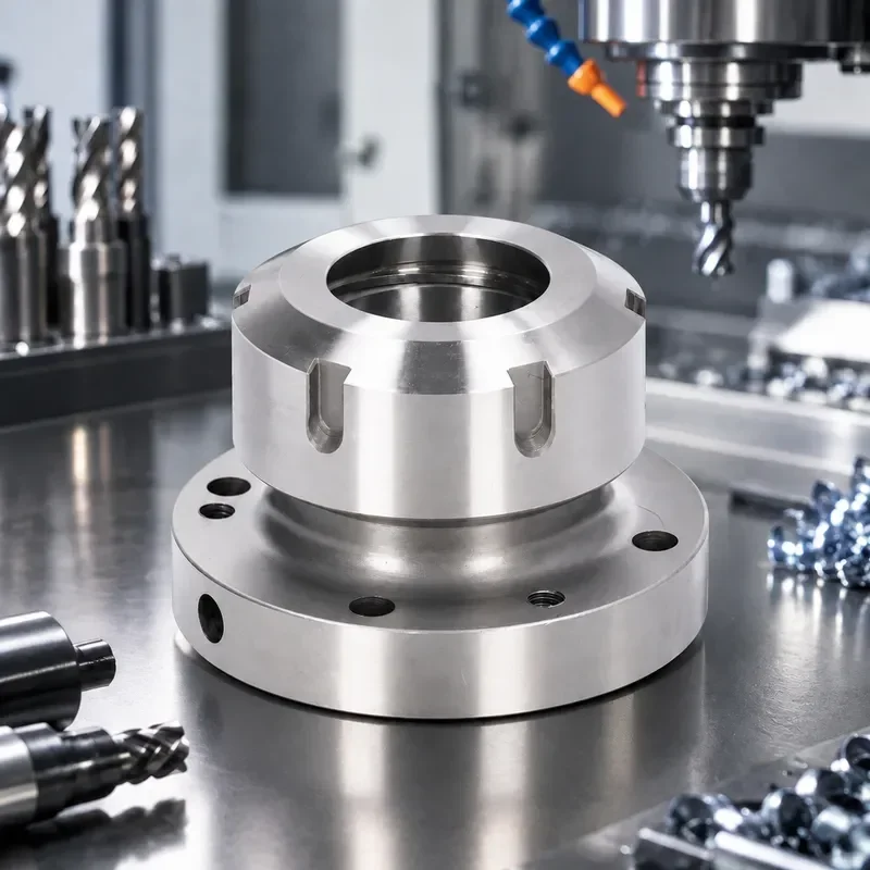 ER40 Collet Chuck Holder, 80mm Diameter Compact Fixture, High Precision Replacement Clamping Tool for CNC Milling  Lathe Machine