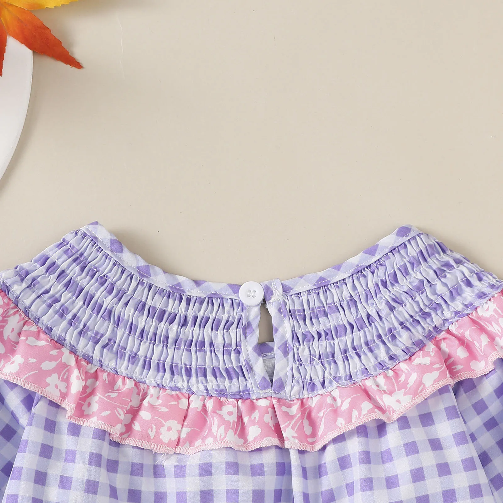Langärmeliges Halloween-Outfit-Set für Kleinkinder mit Geistermuster, Babykleidung, Geister-Themen-Ensemble für Halloween für Kleinkinder und Mädchen – Detail 5