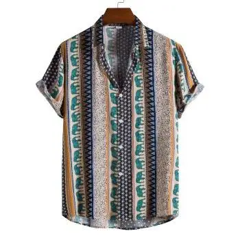 

Мужская ort Sve irt Summer Thi Wide Fit Цветной воротник-стойка Повседневная мужская одежда Special Wide Summer Faion