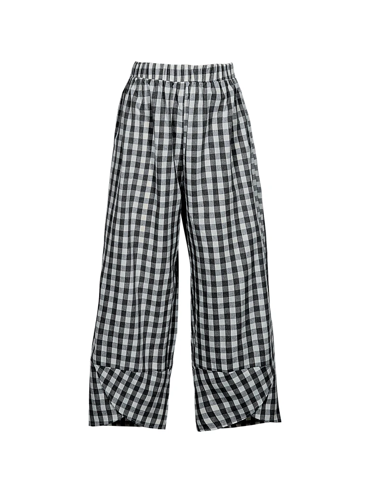 بالإضافة إلى حجم المرأة البولكا نقطة نمط مرونة الخصر تسع دقائق السراويل فضفاضة تناسب ملابس الصيف والخريف عارضة