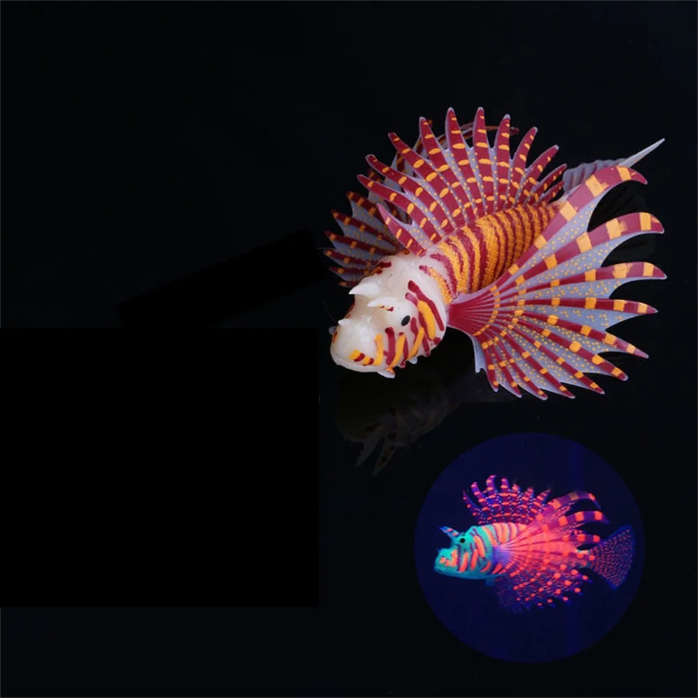 

Fish Tank Decorations Won't Scratch The Fish Easy To Clean Black Brown Home Decoration Silicone Luminous Decoration Beautiful