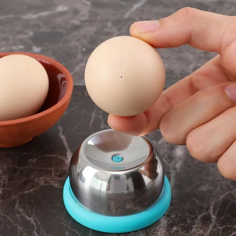 304 Stainless Steel Egg Puncher, Portable Egg Cracking Tool for Steamed Poached Eggs, Practical Kitchen Egg Hole Piercing Gadget